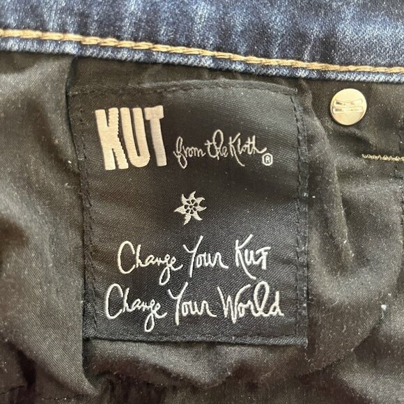 KUT from the Kloth Denim Jeans Womens Size 12 Mid Rise Medium Wash - Picture 7 of 9